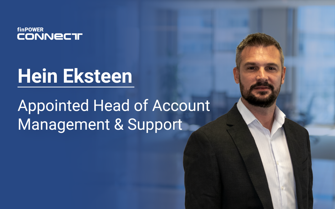 Hein Eksteen Appointed Head of Account Management & Support at finPOWER